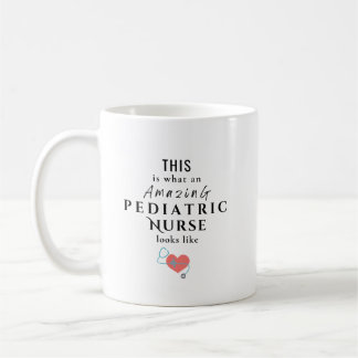 Caneca De Café Cota de Enfermeira Pediátrica Personalizada Com No