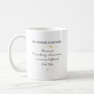 Caneca De Café Cota de Escritório de Parceiro de Negócios