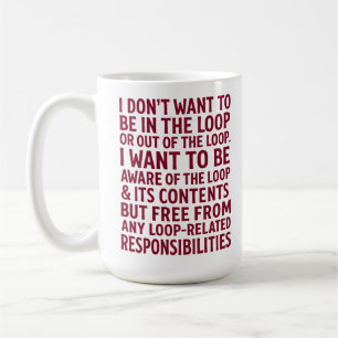 Caneca De Café Cota de Responsabilidades Gratuitas de Loop