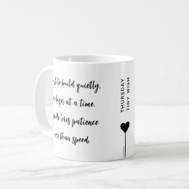 Caneca De Café Cota Motivativa Personalizada Quinta-feira