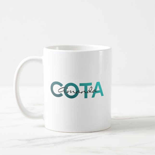 Caneca De Café COTA Personalized Name (Esquerda)