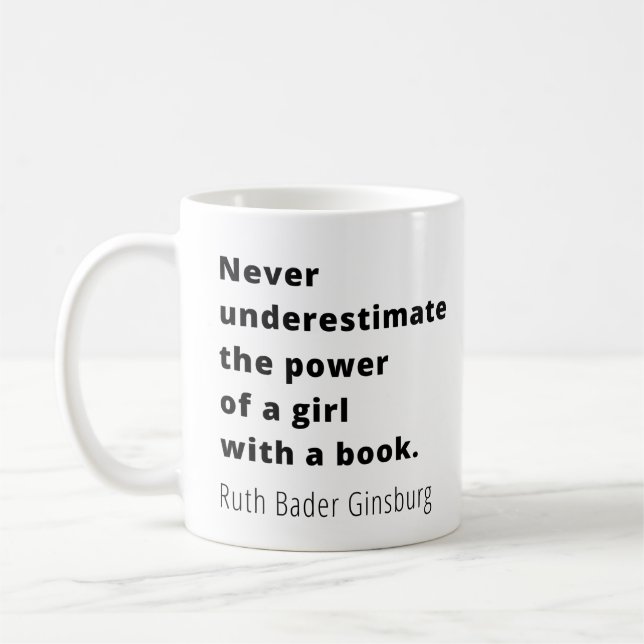Caneca De Café Cota Ruth Bader Ginsburg (Esquerda)