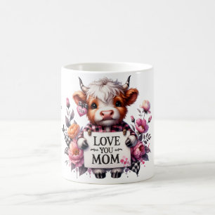 Caneca De Café Cota/Vaca de Dia de as mães Personalizado