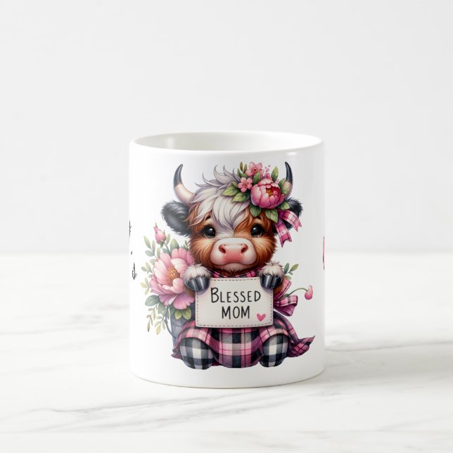 Caneca De Café Cota/Vaca de Dia de as mães Personalizado (Centro)