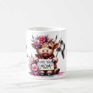 Caneca De Café Cota/Vaca de Dia de as mães Personalizado