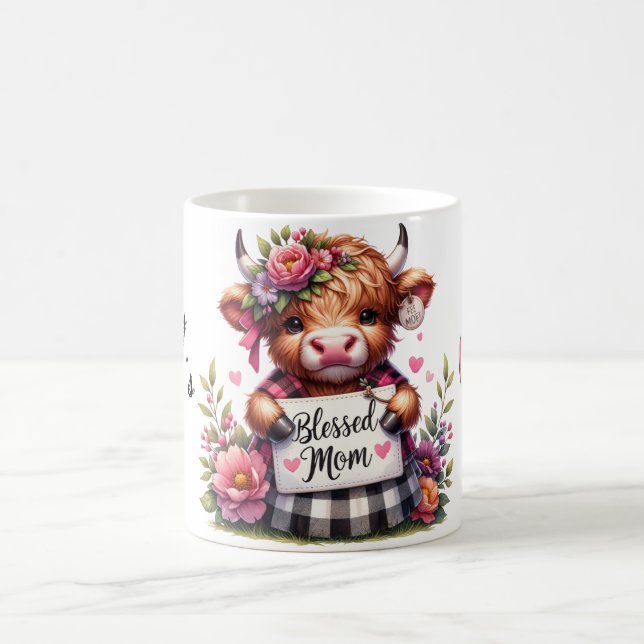 Caneca De Café Cota/Vaca de Dia de as mães Personalizado (Centro)