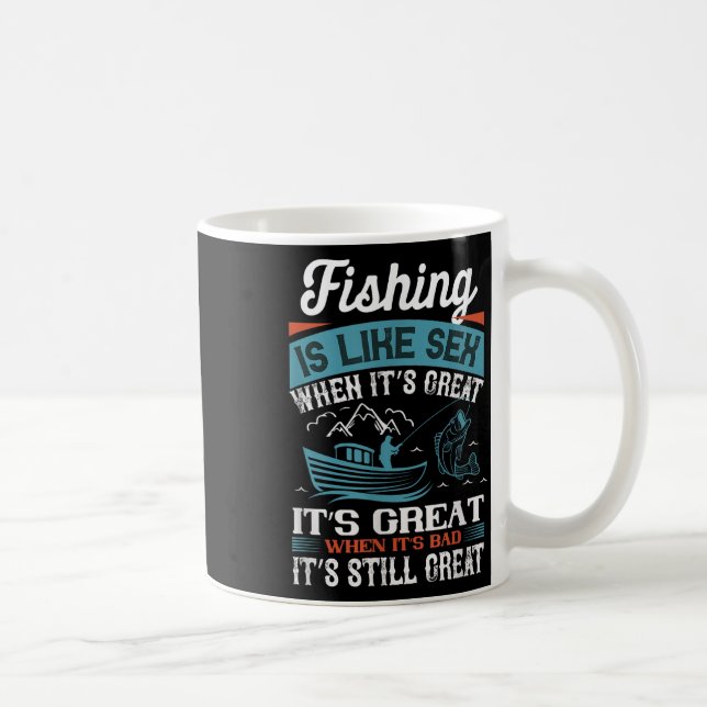 Caneca De Café Cotaça de Pesca em Dificuldade é Como Quando é Óti (Direita)