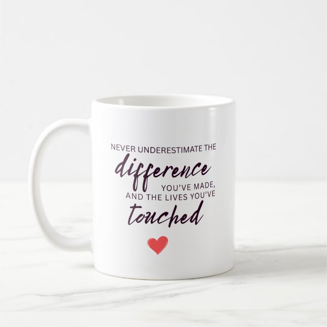 Caneca De Café Cotação de Apreciação Personalizada (Esquerda)
