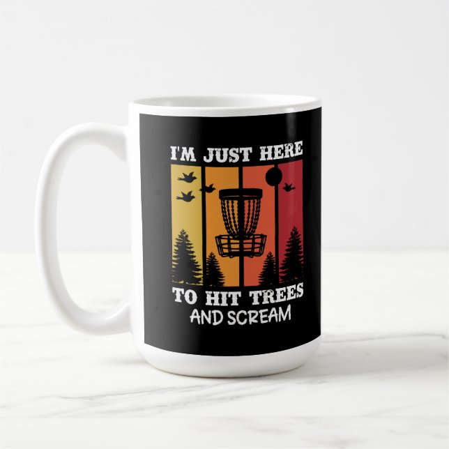 Caneca De Café Cotação de Golf de Disco Funcional Cotação Retroat (Esquerda)