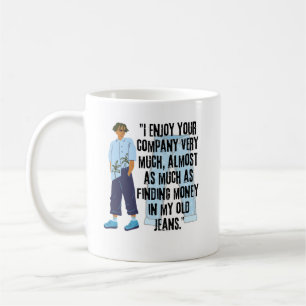 CANECA DE CAFÉ COTAÇÃO DE JEANS