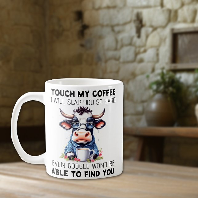 Caneca De Café Cotação de Vaca Engraçado (Criador carregado)