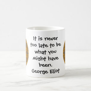 Caneca De Café Cotação Motivacional Inspiracional George Eliot