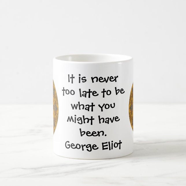 Caneca De Café Cotação Motivacional Inspiracional George Eliot (Centro)