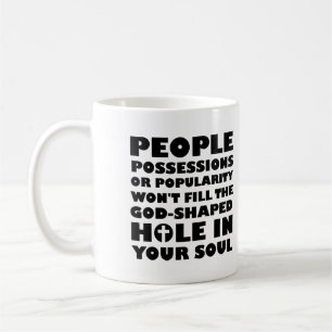Caneca De Café Cotações Cristãs de Buraco Moldado por Deus