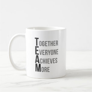 Caneca De Café Cotações de Trabalho da Equipe