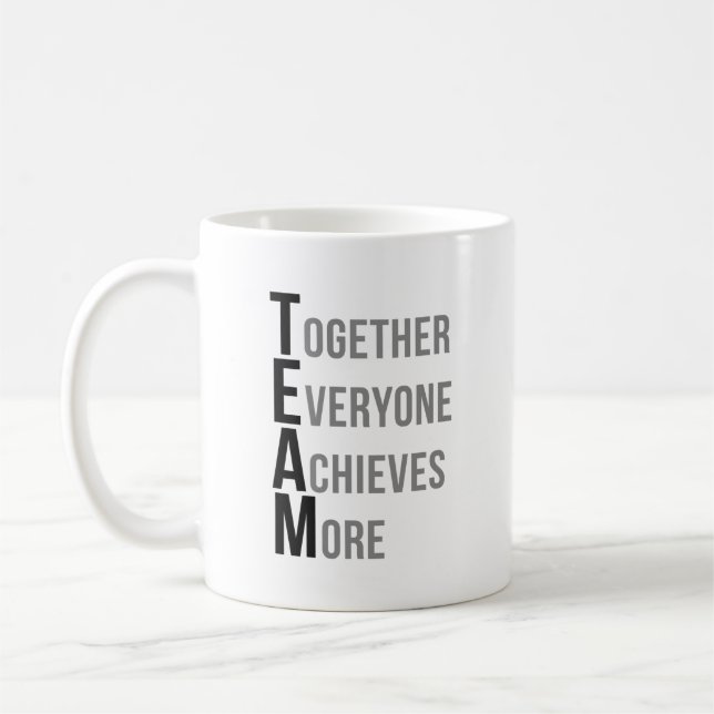 Caneca De Café Cotações de Trabalho da Equipe (Esquerda)