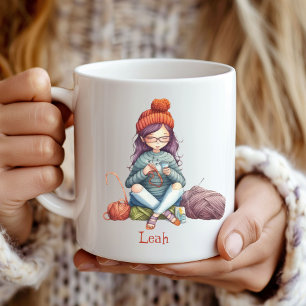 Caneca De Café Cotografia/crocheter Lover's Mug