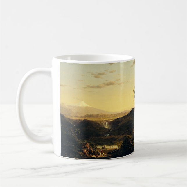 Caneca De Café Cotopaxi dos Andes por Frederic Edwin Ch (Esquerda)