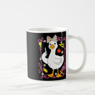 Caneca De Café Cotovelo Pato Tolo Professor Retro Preppy Volta à