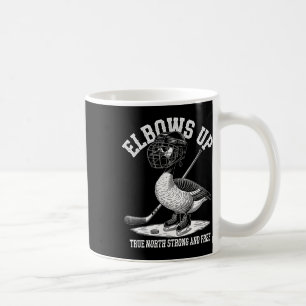 Caneca De Café Cotovelos Acima Canadá Funny Hockey 