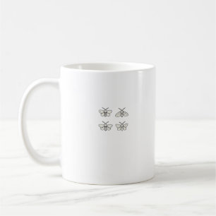 Caneca De Café Cottagecore Moths Clássico
