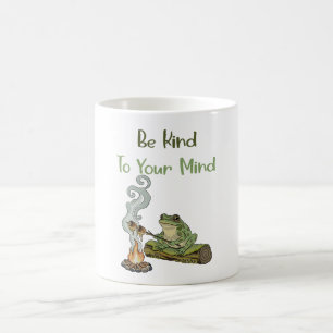 Caneca De Café Cottagecore Saúde Mental Autocuidado Sapo