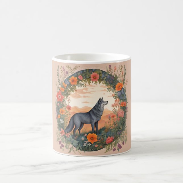 Caneca De Café Cottagecore Wolf (Centro)