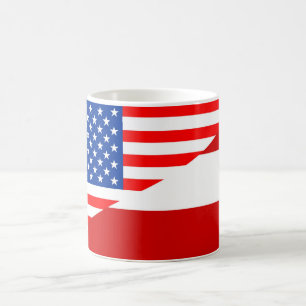 Caneca De Café countr dos EUA da bandeira de Estados Unidos