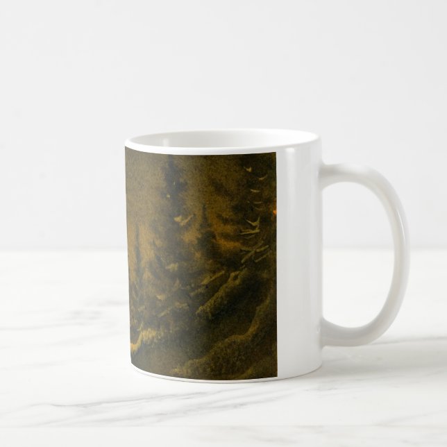 Caneca De Café Country Road Mug, lua de caçador noturno rural (Direita)