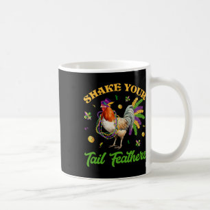 Caneca De Café Coure as Penas da Cauda Contas de Galinha do Mardi