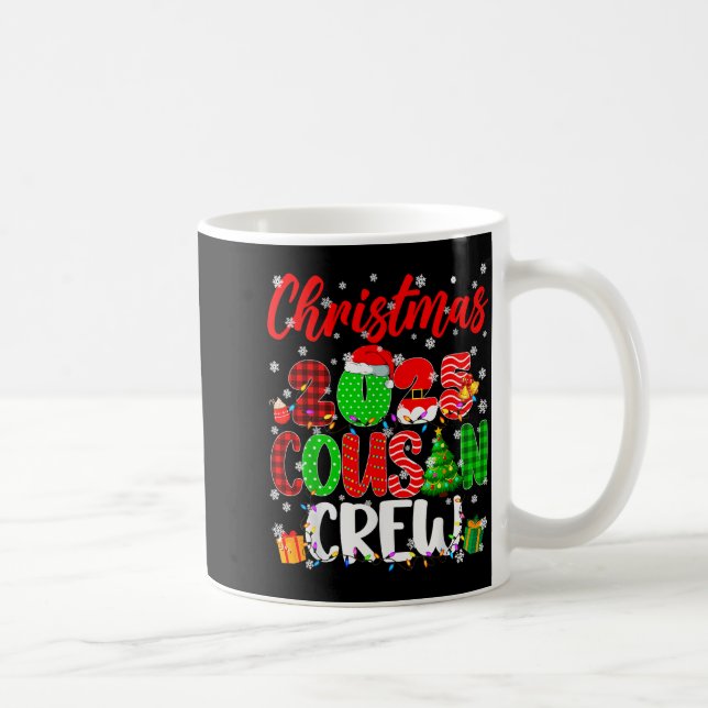 Caneca De Café Cousin Crew Christmas 2025 Pjs Pajamas Xmas Family (Direita)