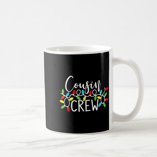 Caneca De Café Cousin Crew Christmas Kids Cousins Christmas Crew  (Direita)