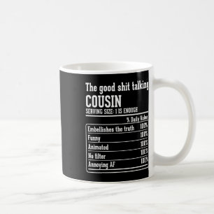 Caneca De Café Cousin Crew Nutritional Fatos A Boa Conversação