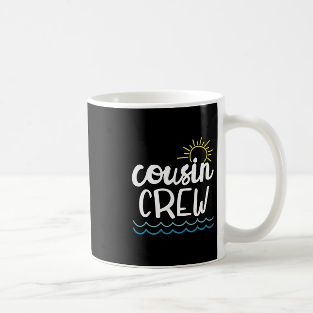 Caneca De Café Cousin Crew Shirt Adults Kids Matching Cousin Squa (Direita)