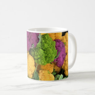 Caneca De Café Couve-flor Colorida, Decoração do outono