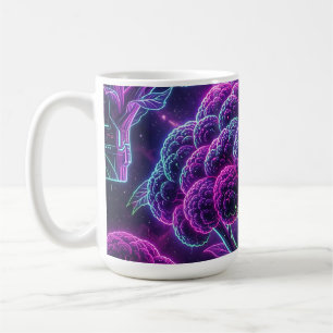 Caneca De Café Couve-flor Galáxia Ciberpunk Neon