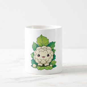 Caneca De Café Couve-flor Kawaii