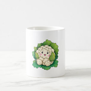 Caneca De Café Couve-flor Kawaii