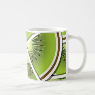 Caneca De Café Couves de fruta de kiwi funky