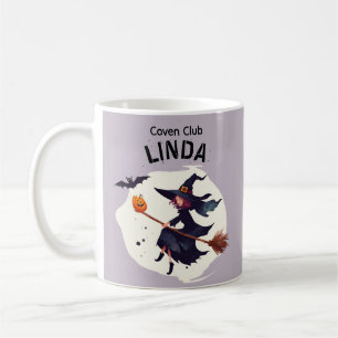 Caneca de café Coven Club Witch Purple Halloween