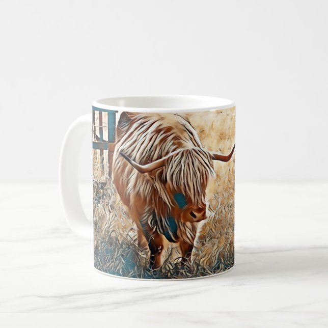 Caneca De Café Cow Mug (Frente Esquerda)
