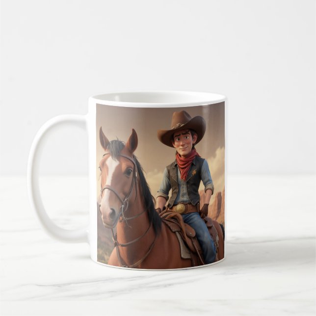 Caneca De Café Cowboy (Esquerda)