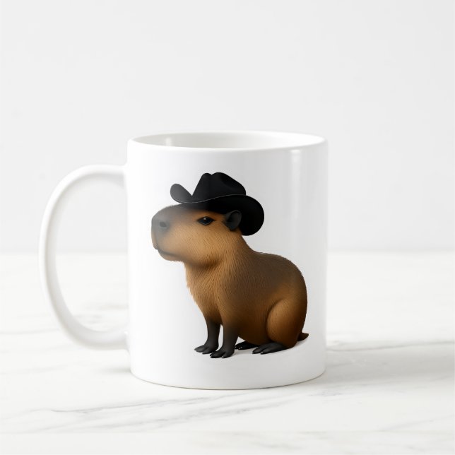 Caneca De Café Cowboy Capabara (Esquerda)