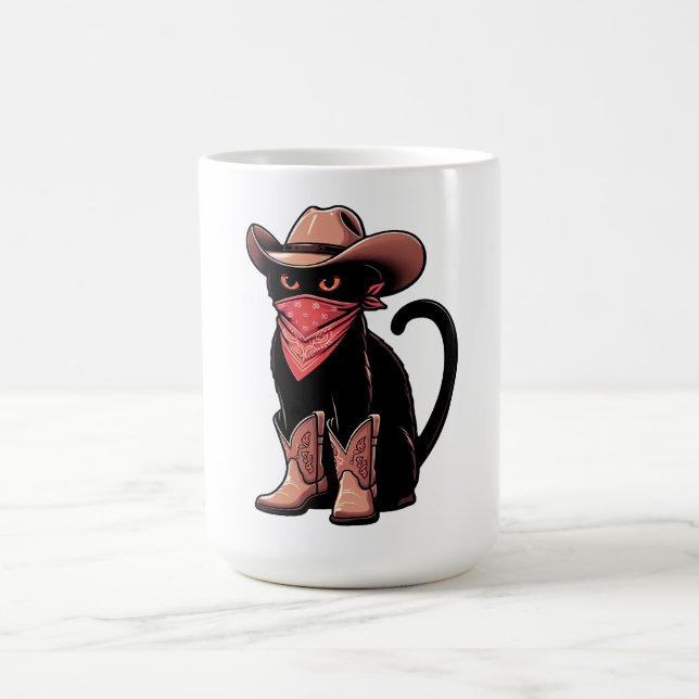 Caneca De Café Cowboy Cat (Centro)
