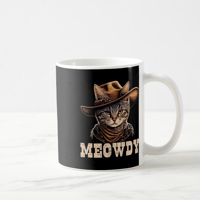 Caneca De Café Cowboy Cat Meowdy (Direita)