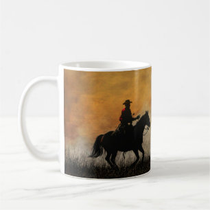 Caneca De Café Cowboy clássico e mug de cavalo