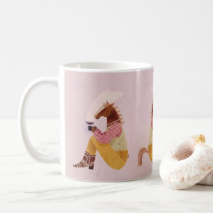 Caneca De Café Cowboy Engraçado - Coffee Mug - Quirky Animal Art