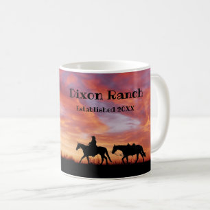 Caneca De Café Cowboy Horse Western Sky Coffee Mug