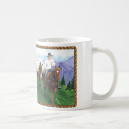 Caneca De Café Cowboy nas montanhas