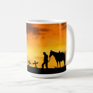 Caneca De Café Cowboy Prayer Café Mug